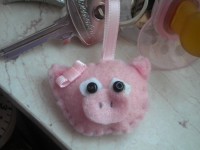 portachiave maialino